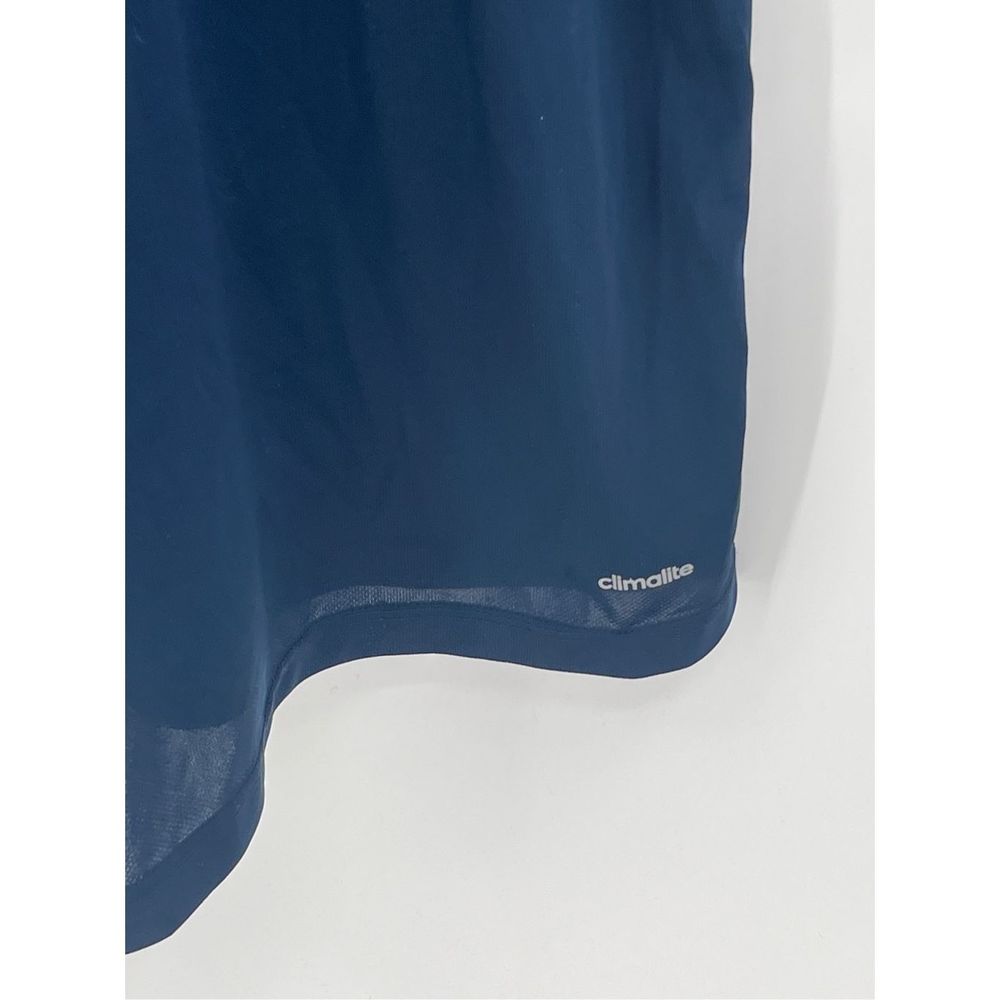 Adidas Short Sleeve Shirt Men’s Size XL Breathable Blue Logo Athletic Climacool - Picture 6 of 10